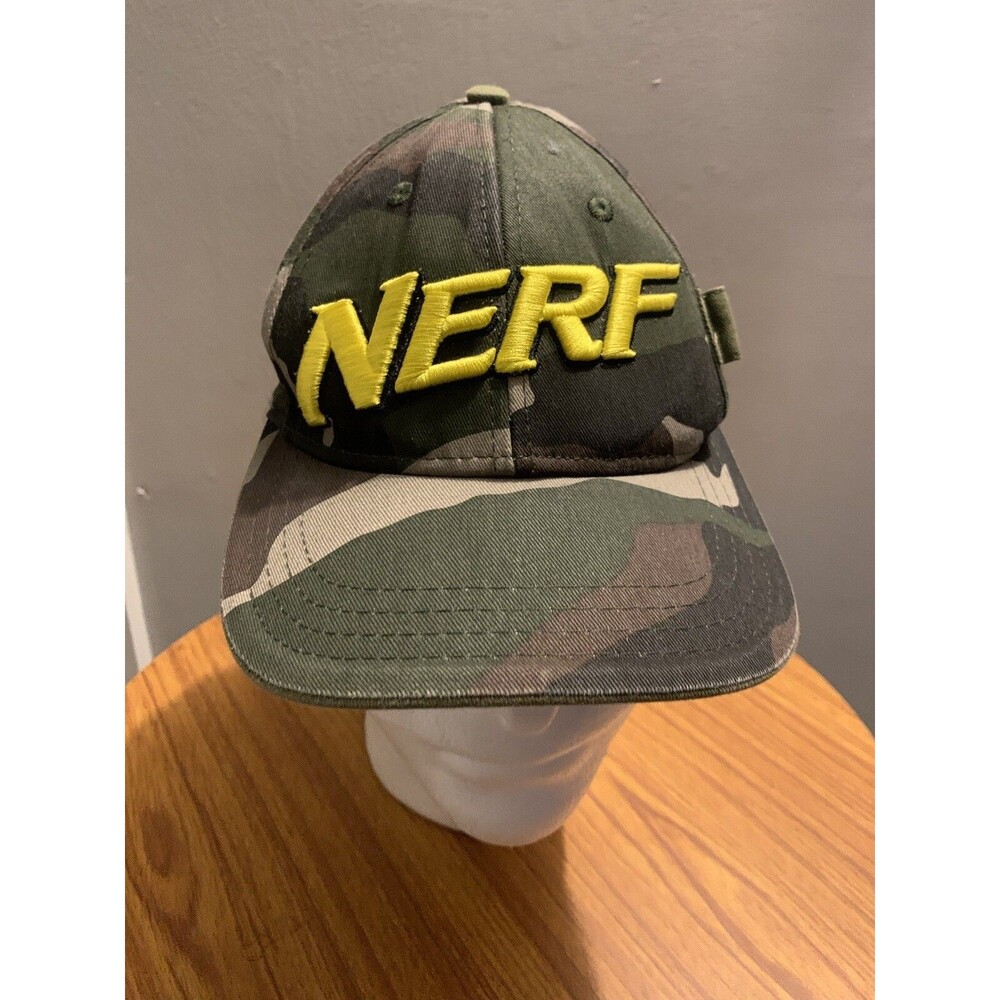 Camo Youth Military Style Adjustable Hat With Ammo Storage Nerf